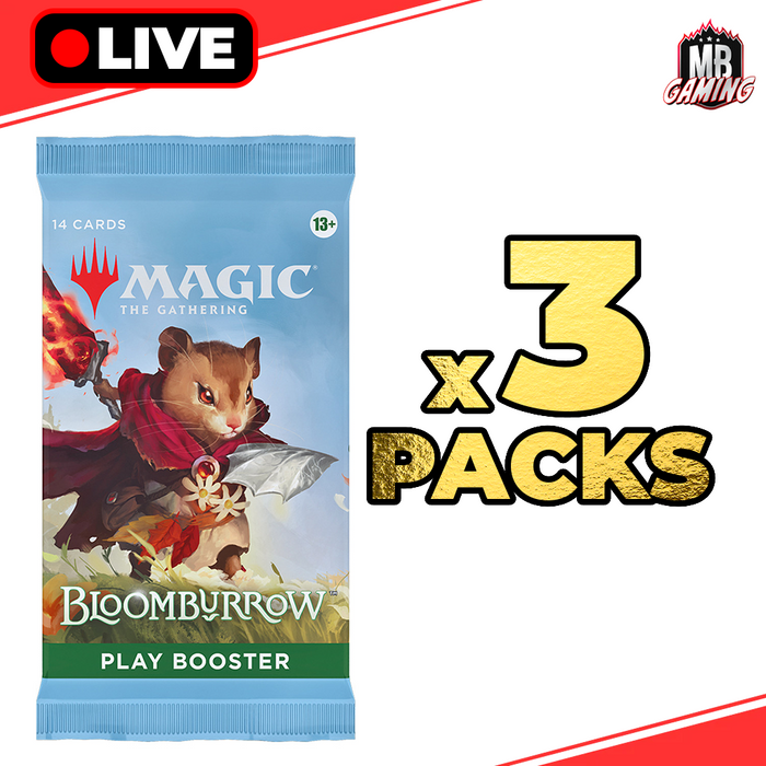 Magic The Gathering: Bloomburrow Play Booster Pack x3
