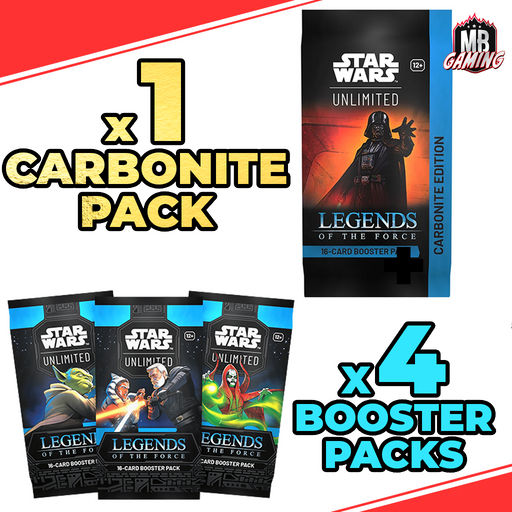 Star Wars Unlimited: Legends of the Force: Carbonite Pack x1 + Booster Pack x4