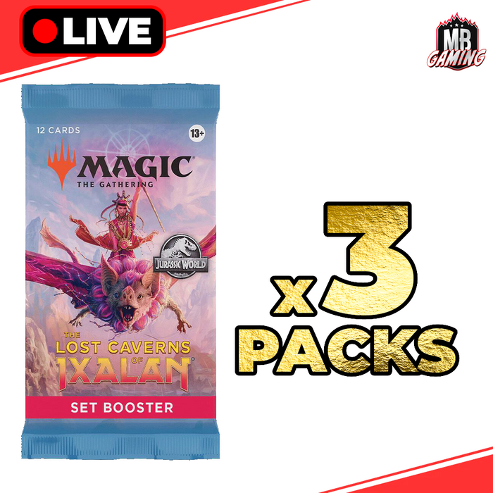 Magic the Gathering: The Lost Caverns of Ixalan Booster Pack x3