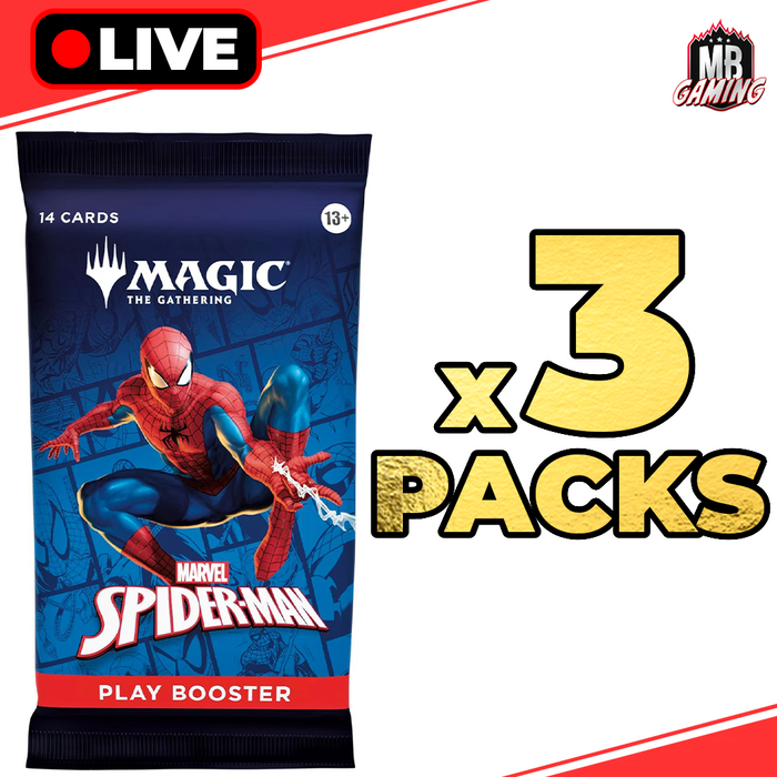 Magic The Gathering: Spider-Man Play Booster Pack (x3)