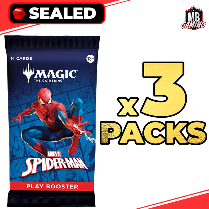 Magic The Gathering: Spider-Man Play Booster Pack (x3)