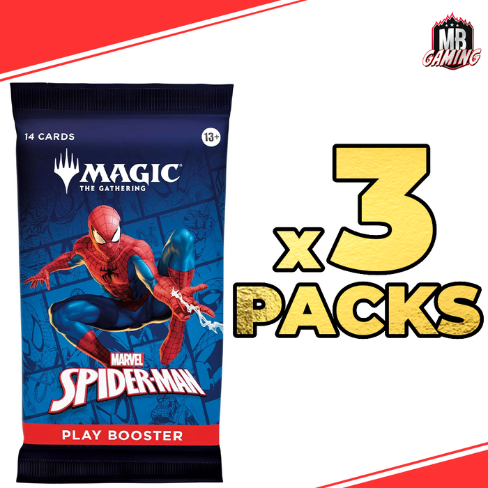 Magic The Gathering: Spider-Man Play Booster Pack (x3)