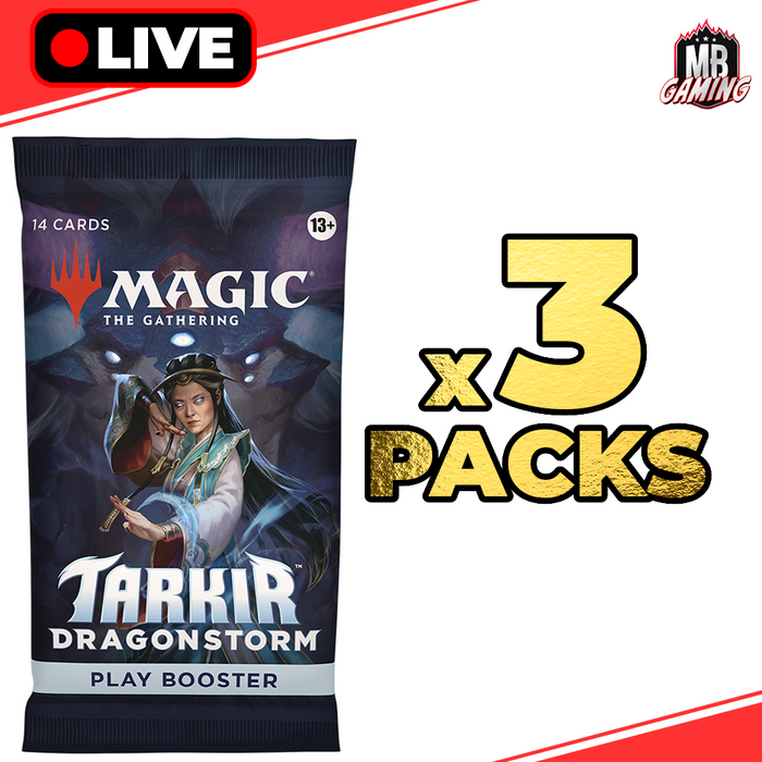Magic The Gathering: Tarkir Dragonstorm Play Booster Pack x3