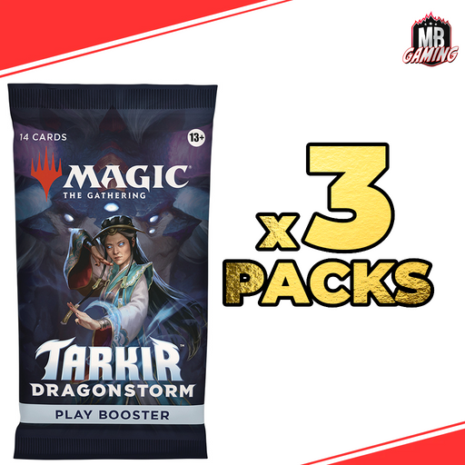 Magic The Gathering: Tarkir Dragonstorm Play Booster Pack x3