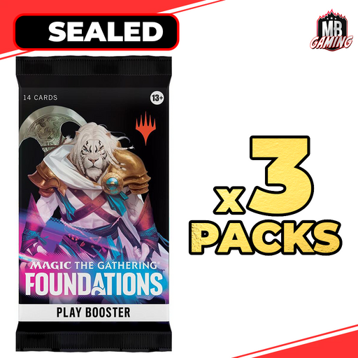 Magic The Gathering:  Foundations Play Booster Pack x3