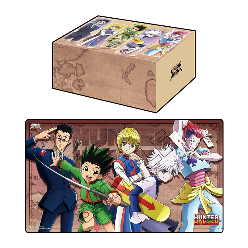 Union Arena - Hunter x Hunter Playmat & Half Storage Box Set Union Arena - Hunter x Hunter Playmat & Half Storage Box Set