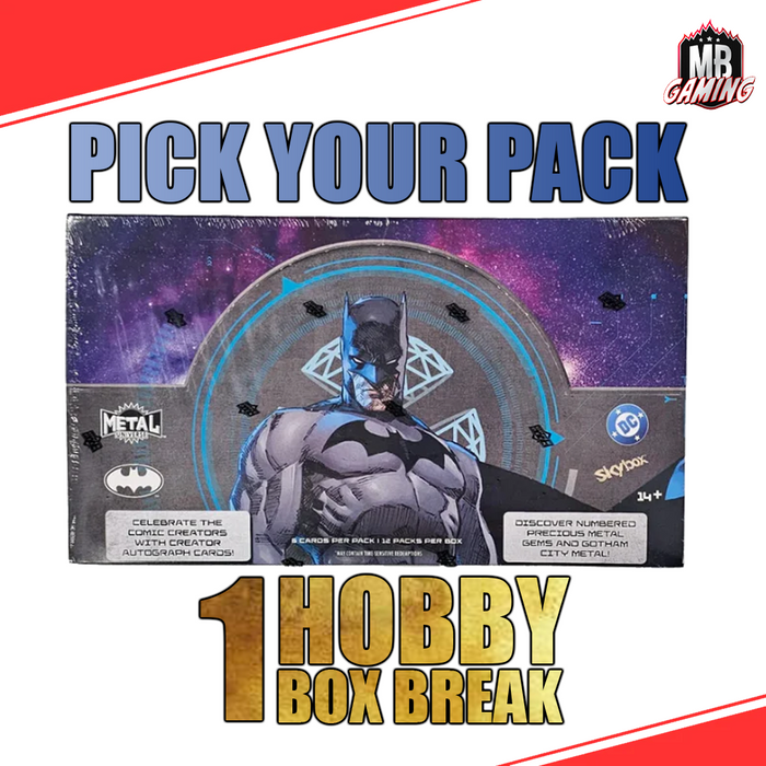 2025 Upper Deck Batman Skybox Metal Universe - Pick Your Pack - 1 Hobby Box Group Break