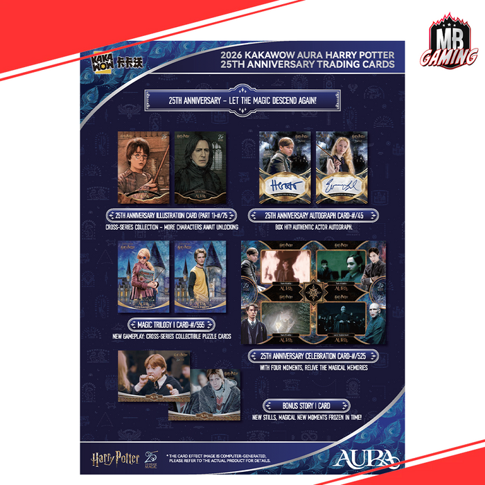 2026 Kakawow Harry Potter Aura Hobby Box - 25th Anniversary