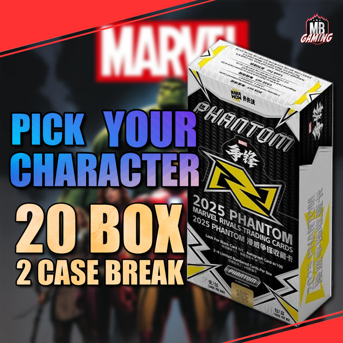 KAKAWOW Phantom Marvel Rivals 2025 - Pick Your Character - 20 Box (2 CASE) Break