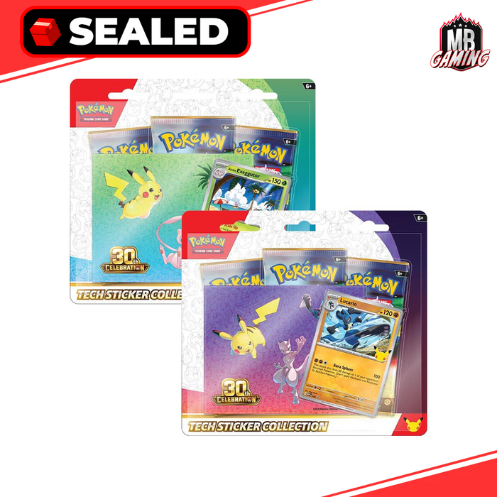 Pokemon: 30th Celebration Tech Sticker Collection (Set of 2)