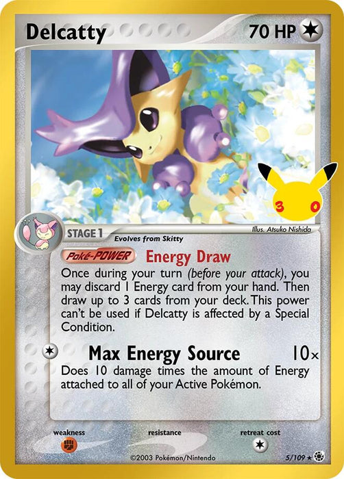 Pokemon: Delcatty 5/109 - ME: 30th Celebration (30C)