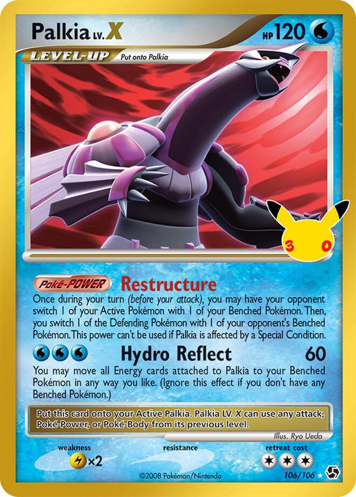 Pokemon: Palkia LV.X - ME: 30th Celebration Classic Collection (30C)