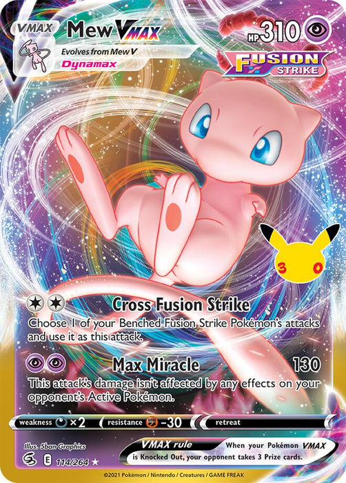 Pokemon: Mew VMAX - ME: 30th Celebration Classic Collection (30C)