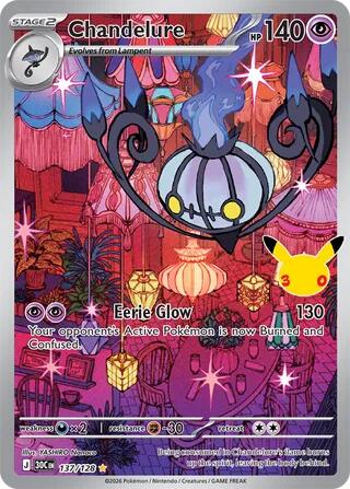 Pokemon: Chandelure - 137/128 - ME: 30th Celebration (30C)