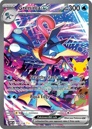 Pokemon: Greninja ex 148/128 - ME: 30th Celebration (30C)