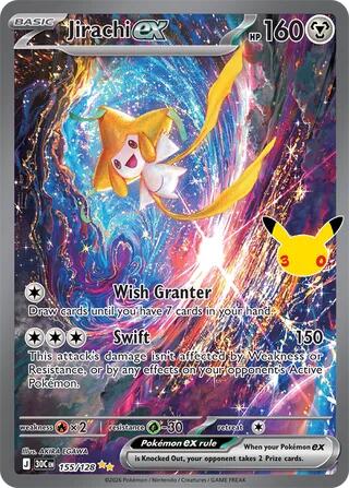 Pokemon: Jirachi ex - 155/128 - ME: 30th Celebration (30C)