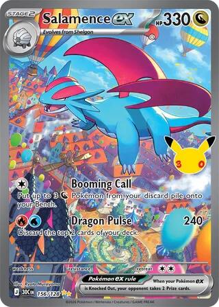 Pokemon: Salamence ex - 156/128 - ME: 30th Celebration (30C)