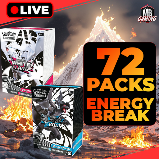 Pokemon: Scarlet & Violet 10.5 Black Bolt & White Flare - 72 Pack Energy Break