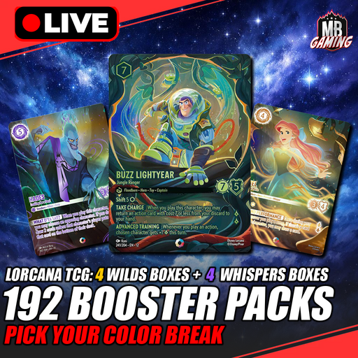 Lorcana: Wilds Unknown & Whispers In the Well - 192 Booster Packs - Pick Your Color