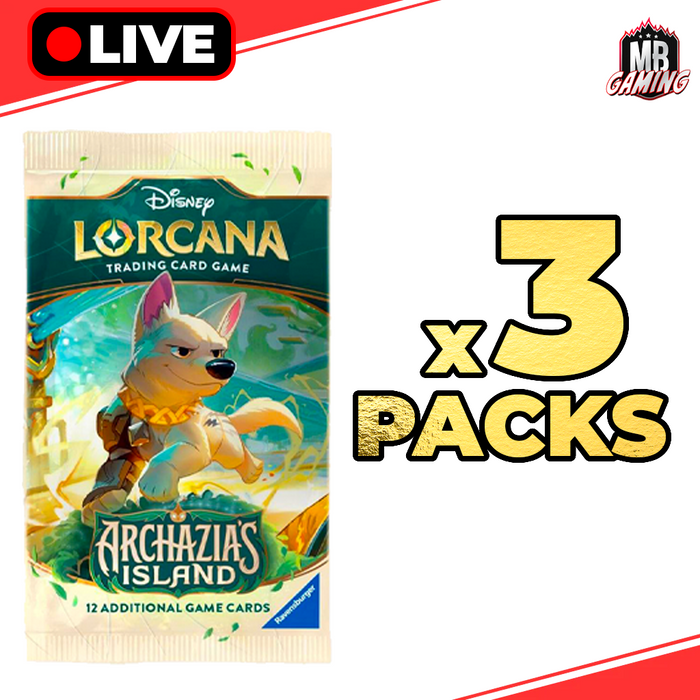 Lorcana: Archazia's Island Booster Pack x3