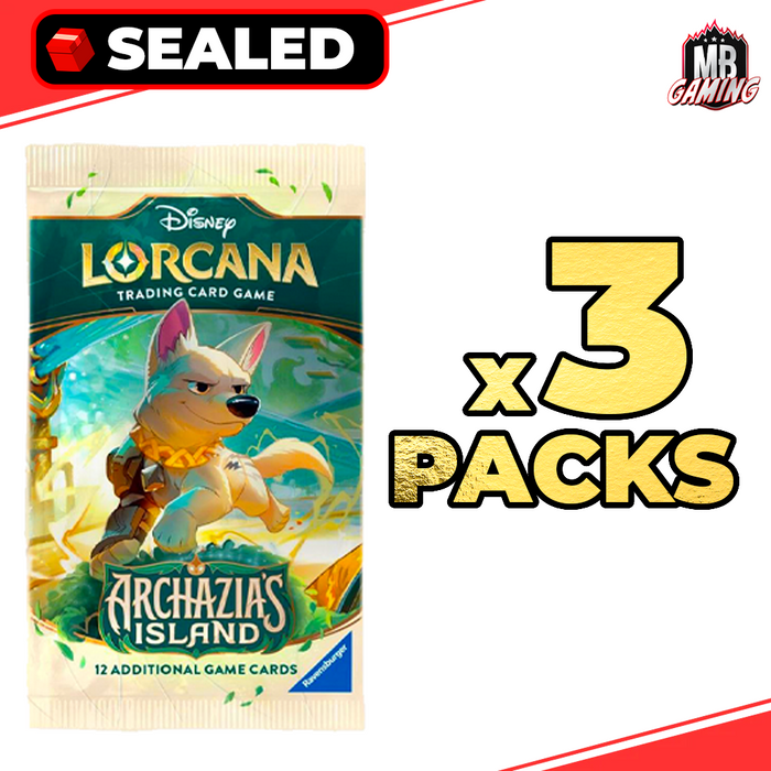 Lorcana: Archazia's Island Booster Pack x3