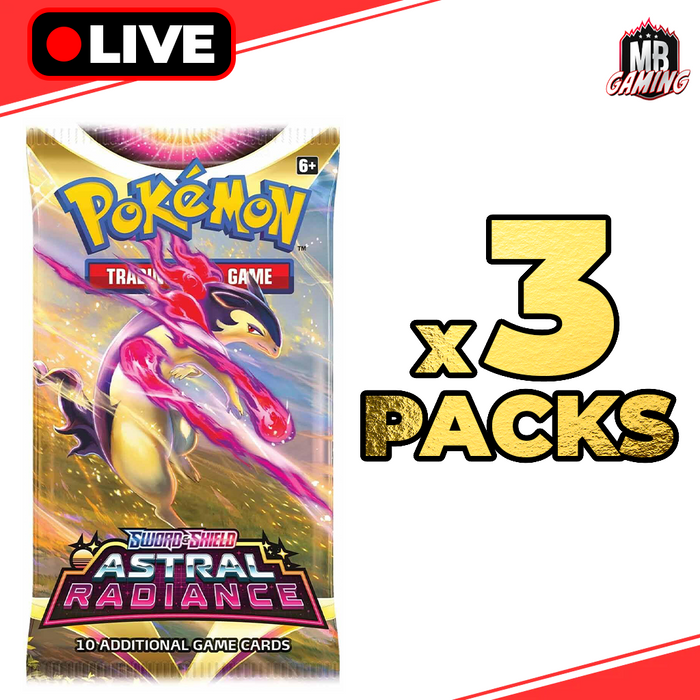 Pokemon: Astral Radiance Booster Pack x3