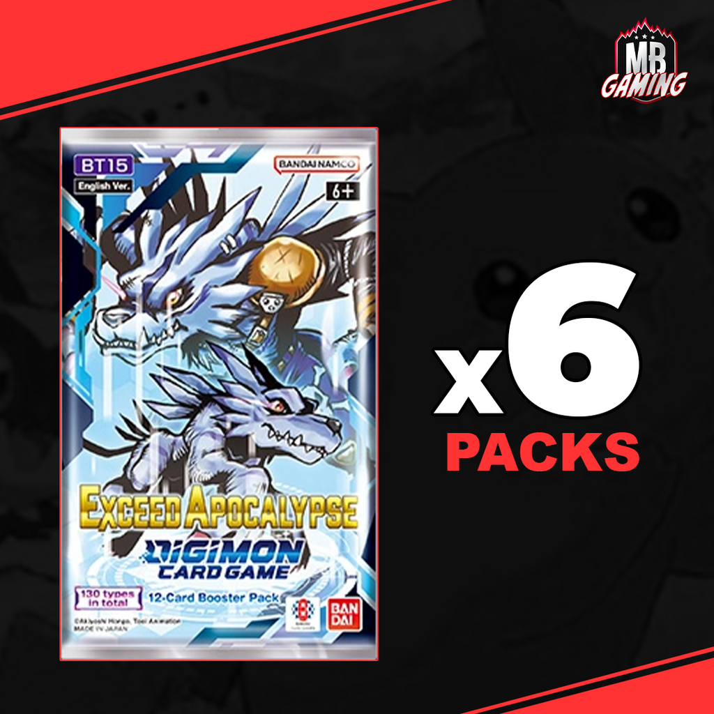 Digimon: Exceed Apacolypse - BT15 - 6 Booster Packs