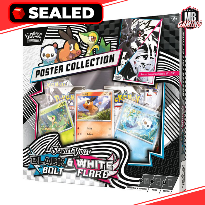 Pokemon: Scarlet & Violet 10.5 Black Bolt White Flare Unova Poster Collection