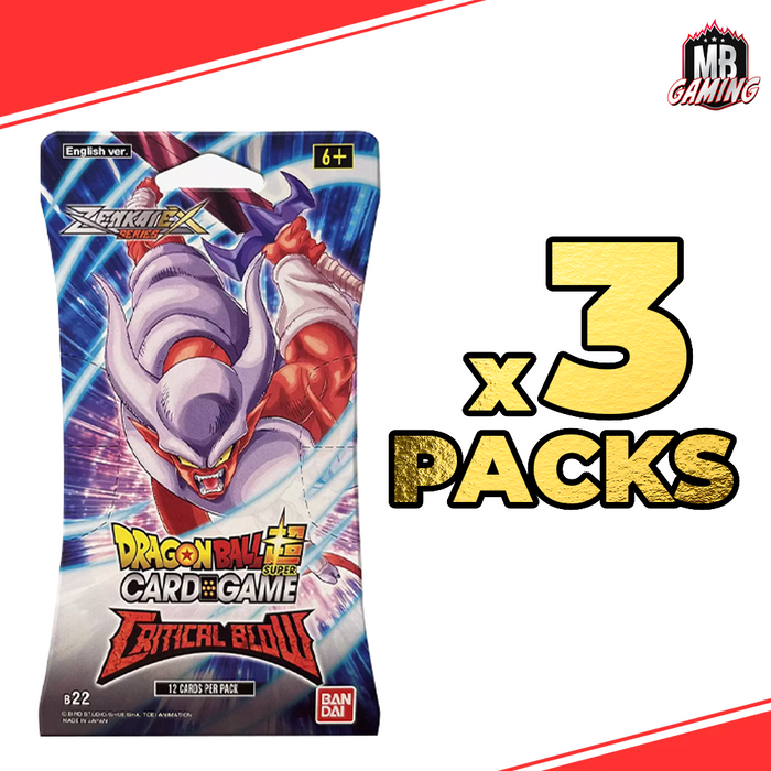 Dragon Ball Super: Critical Blow Booster Pack x3