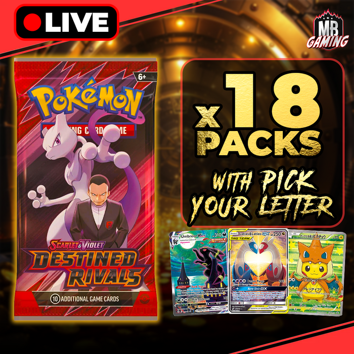 Pokemon: Mega Evolution Booster Packs + Pick Your Letter (Enigma)