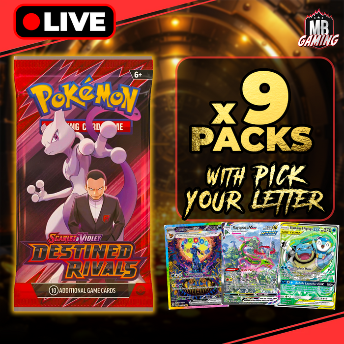 Pokemon: Mega Evolution Booster Packs + Pick Your Letter (Enigma)