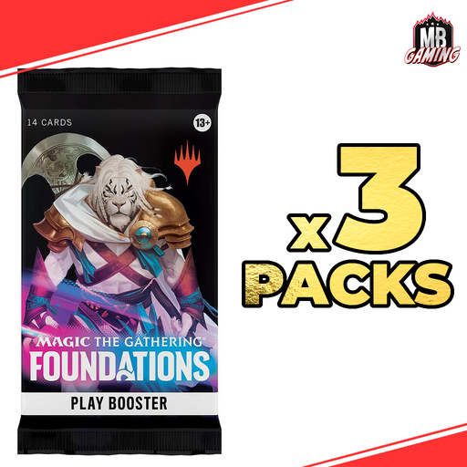 Magic The Gathering:  Foundations Play Booster Pack x3