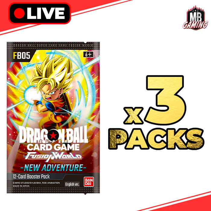 Dragon Ball Super: New Adventure Booster Pack (FB05) x3