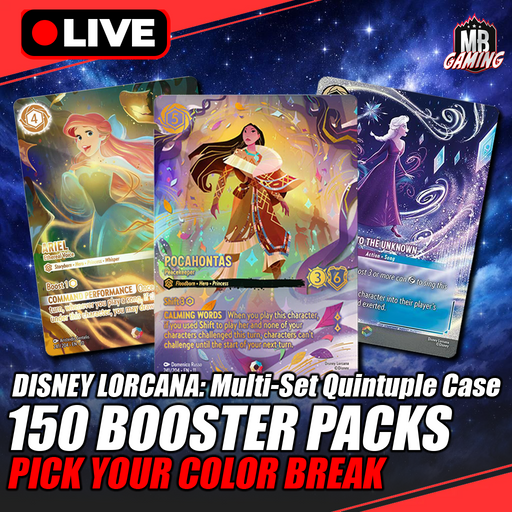 Lorcana: Multi-Set - 150 Booster Pack Quintuple Case Break - Pick Your Color