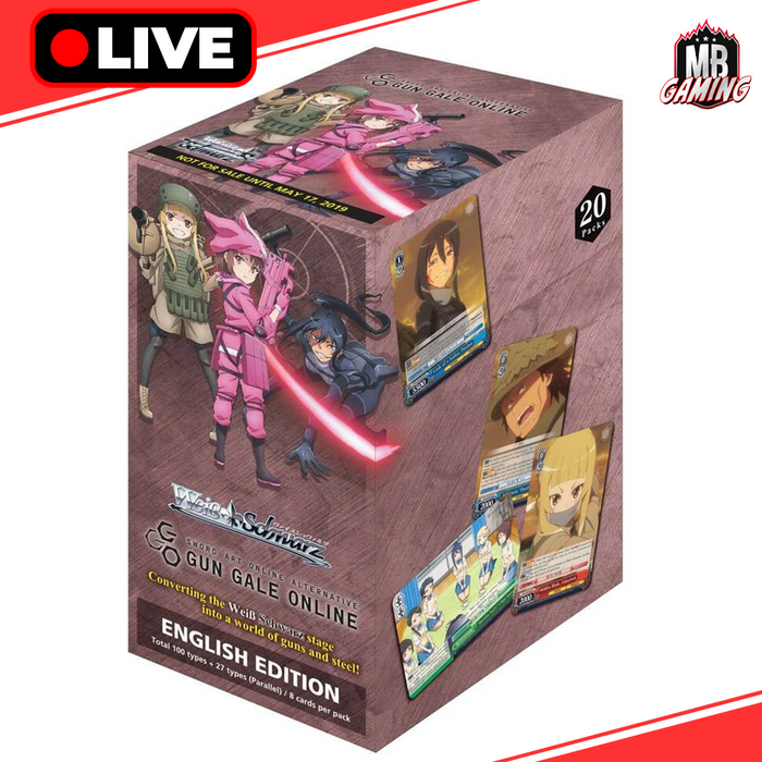 Weiss Schwarz: Gun Gale Sword Art Online Alternative: Gun Gale Online Booster Box (Reprint)