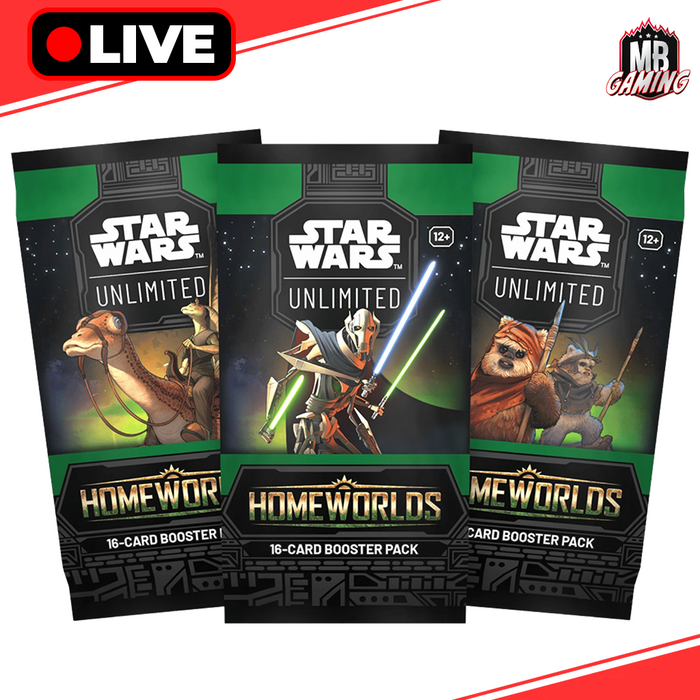 Star Wars Unlimited: Homeworlds Booster Pack x3