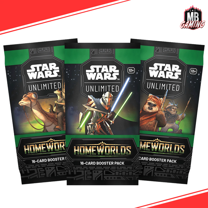 Star Wars Unlimited: Homeworlds Booster Pack x3