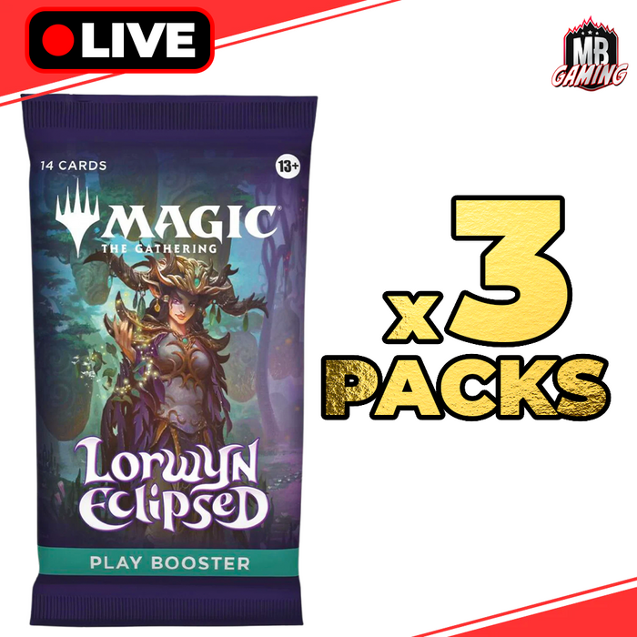 Magic The Gathering: Lorwyn Eclipsed Play Booster Pack x3