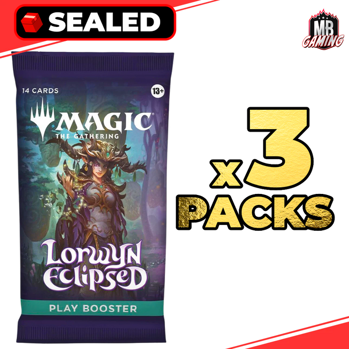 Magic The Gathering: Lorwyn Eclipsed Play Booster Pack x3