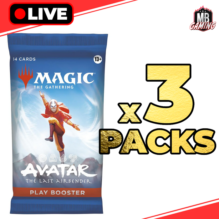 Magic The Gathering: Avatar The Last Airbender Play Booster Pack (x3)