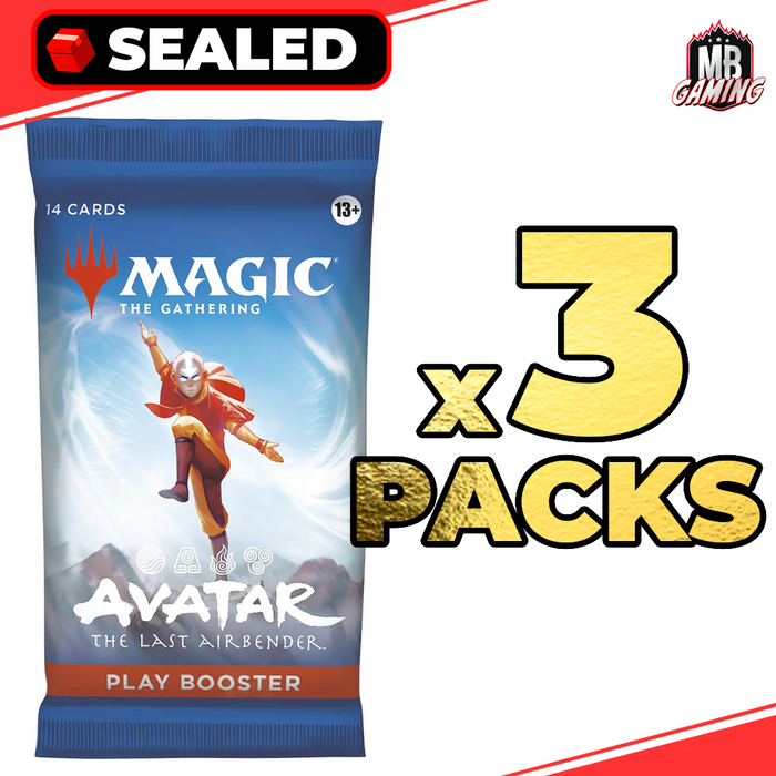 Magic The Gathering: Avatar The Last Airbender Play Booster Pack (x3)