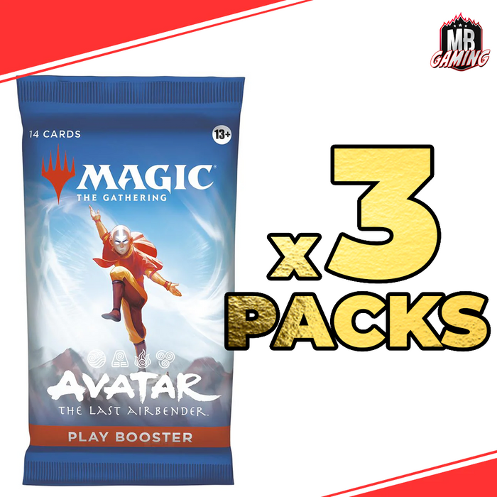 Magic The Gathering: Avatar The Last Airbender Play Booster Pack (x3)