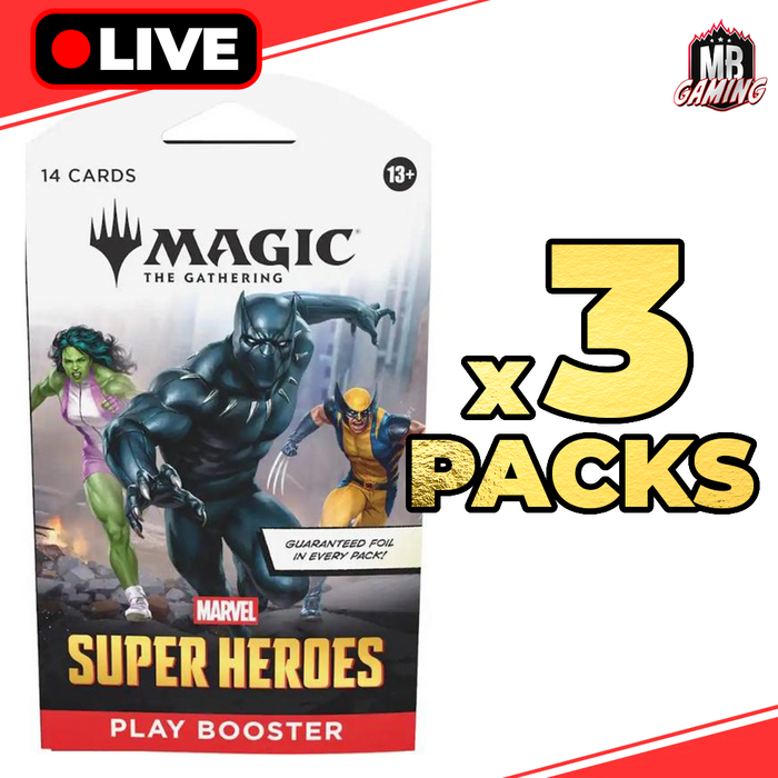Magic The Gathering: Sleeved Play Booster Pack (x3)