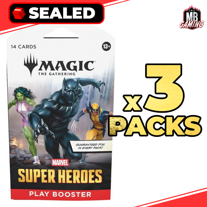 Magic The Gathering: Sleeved Play Booster Pack (x3)
