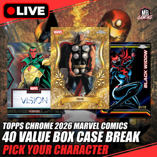 2026 Topps Chrome Marvel Comics - 40 Value Box Case Break - Pick Your Character
