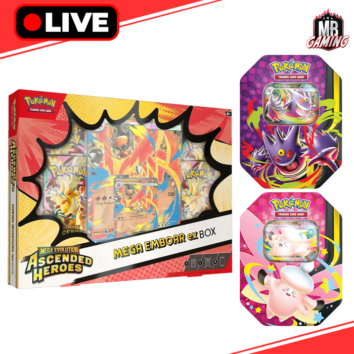 Pokemon: Ascended Heroes ex Box & Moonlit Tins Bundle (Choose Your Bundle)