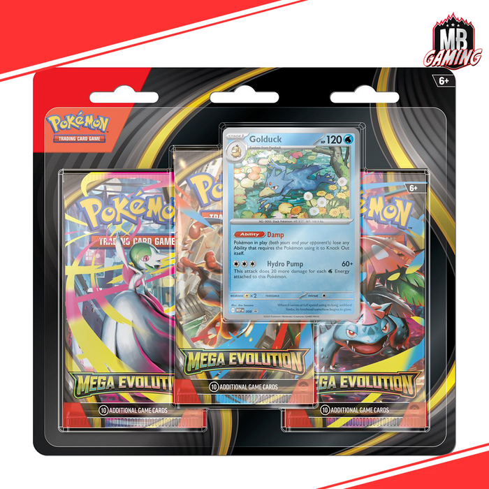 Pokemon: Mega Evolutions 3-Pack Blister (Set of 2)