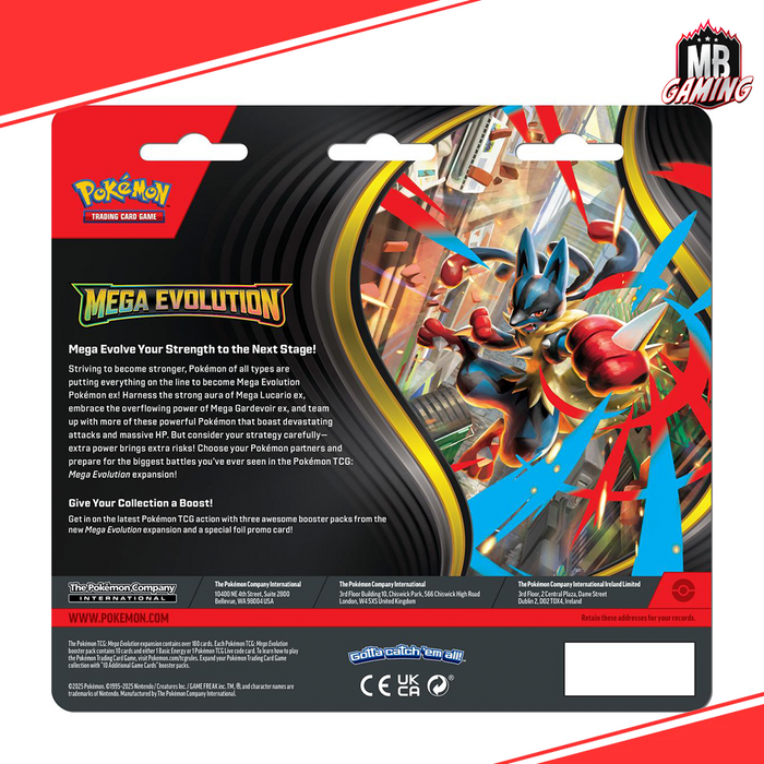 Pokemon: Mega Evolutions 3-Pack Blister (Set of 2)