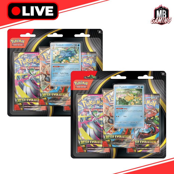 Pokemon: Mega Evolutions 3-Pack Blister (Set of 2)