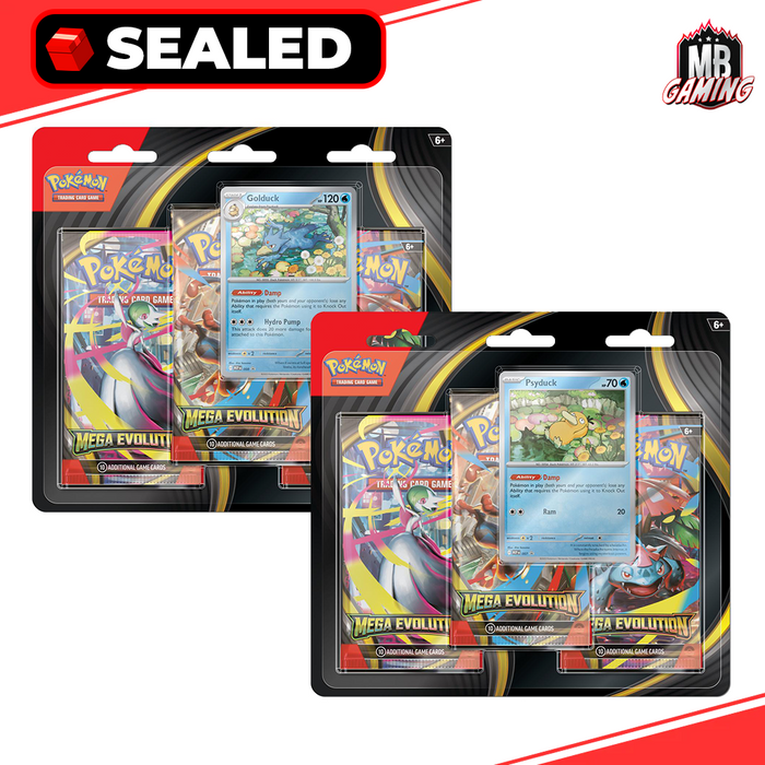 Pokemon: Mega Evolutions 3-Pack Blister (Set of 2)